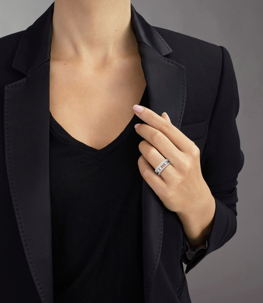 Messika Move Romane Pavé Diamond Band Ring