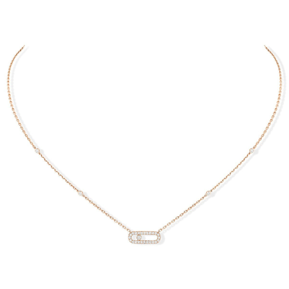 Messika Move Uno Pavé Diamond Necklace