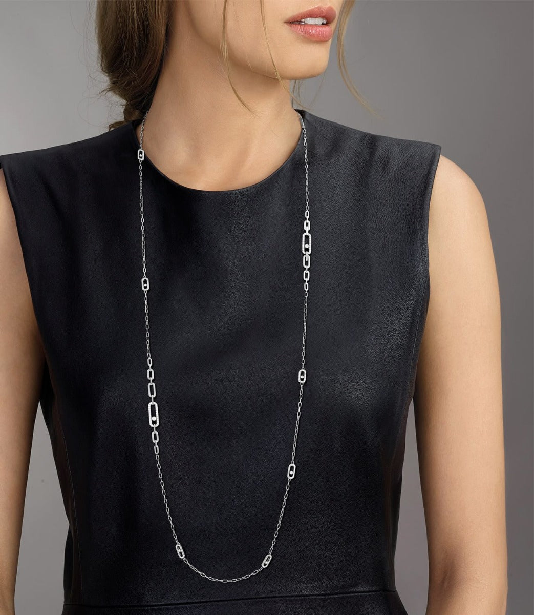 Messika Move Uno Diamond Station Necklace