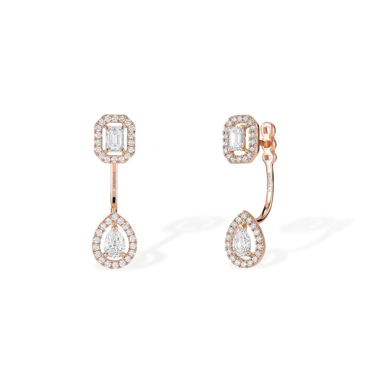 Messika My Twin Toi & Moi Diamond Drop Earrings