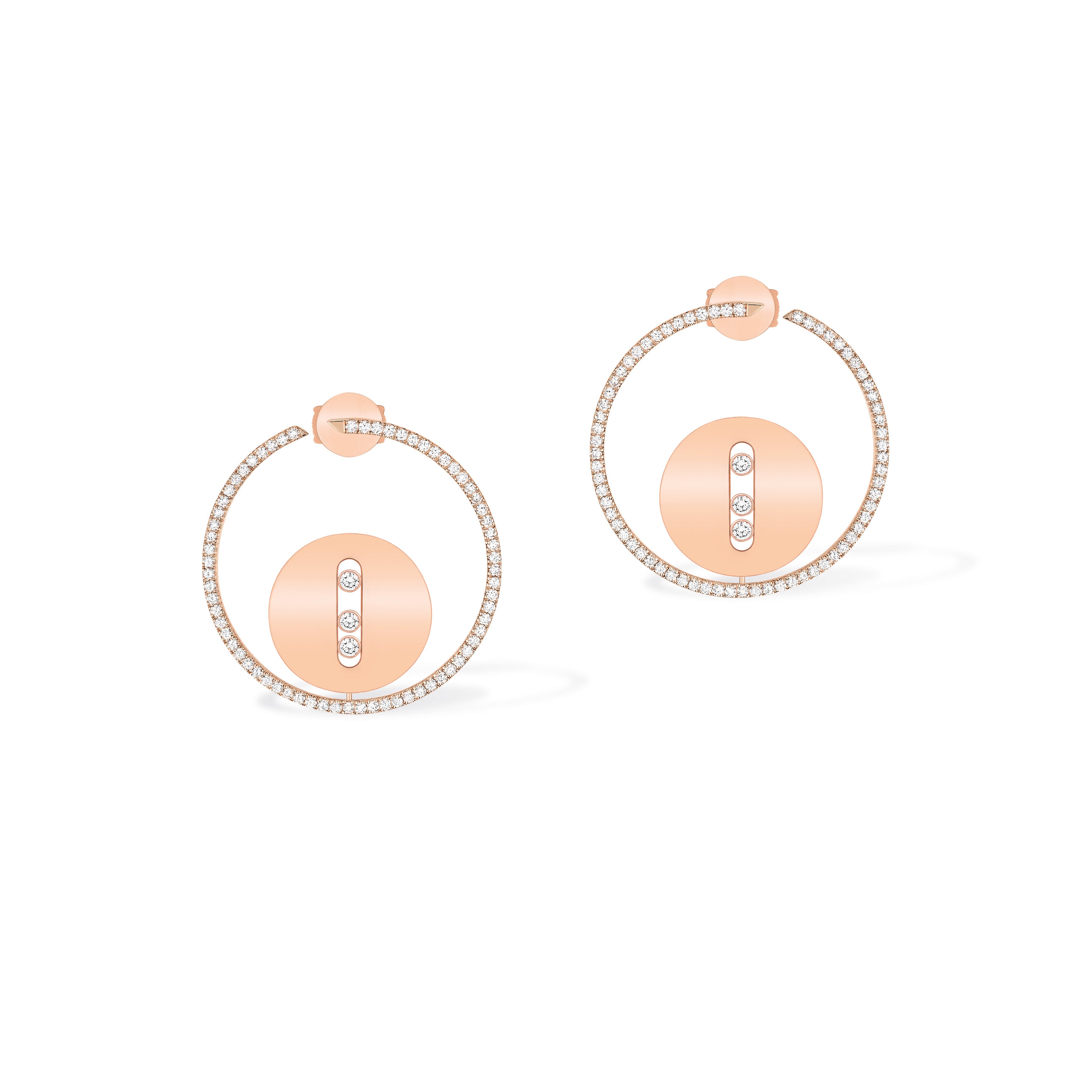 Messika Lucky Move Pavé Diamond Hoop Earrings