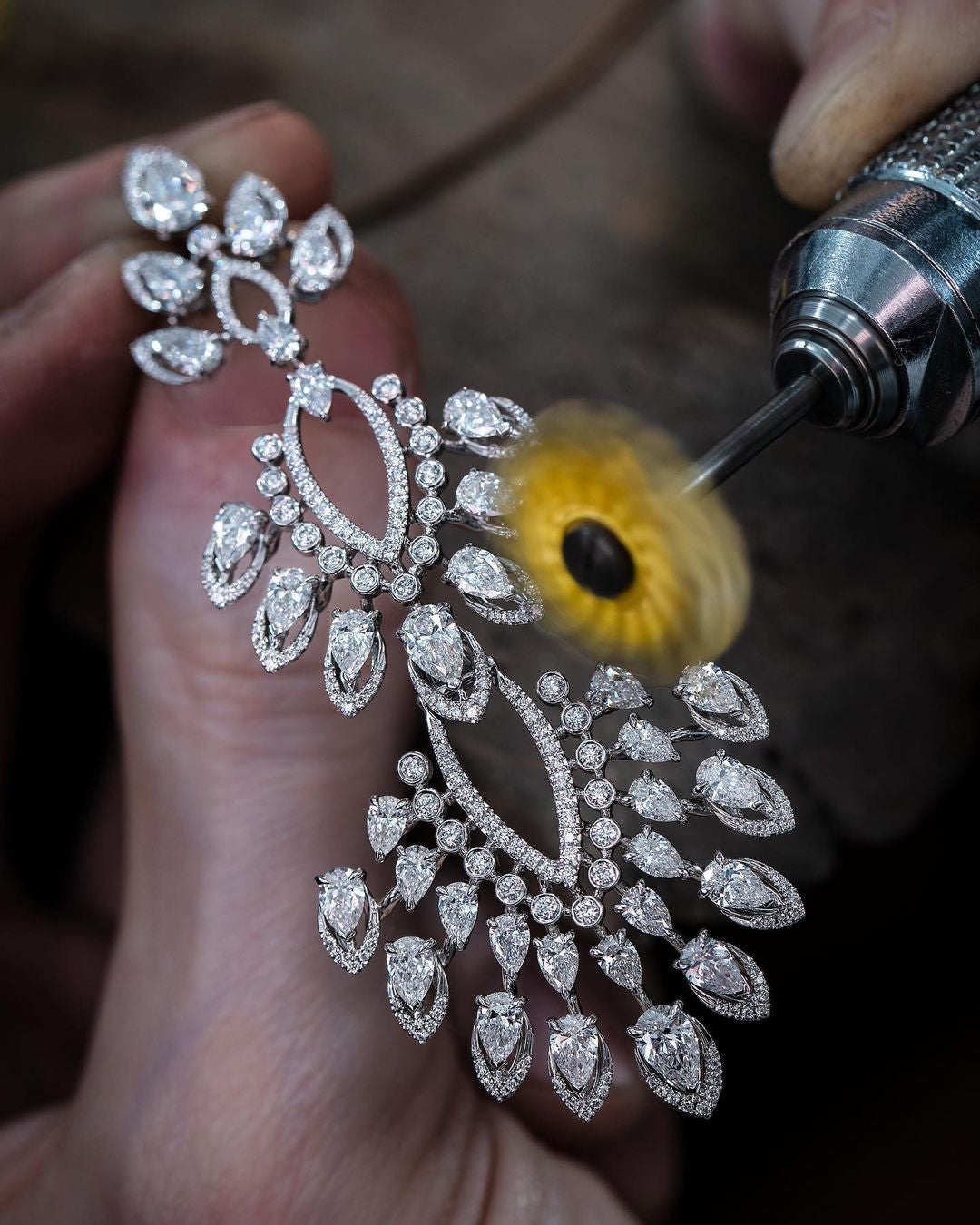 Messika Desert Bloom Diamond Drop Earrings