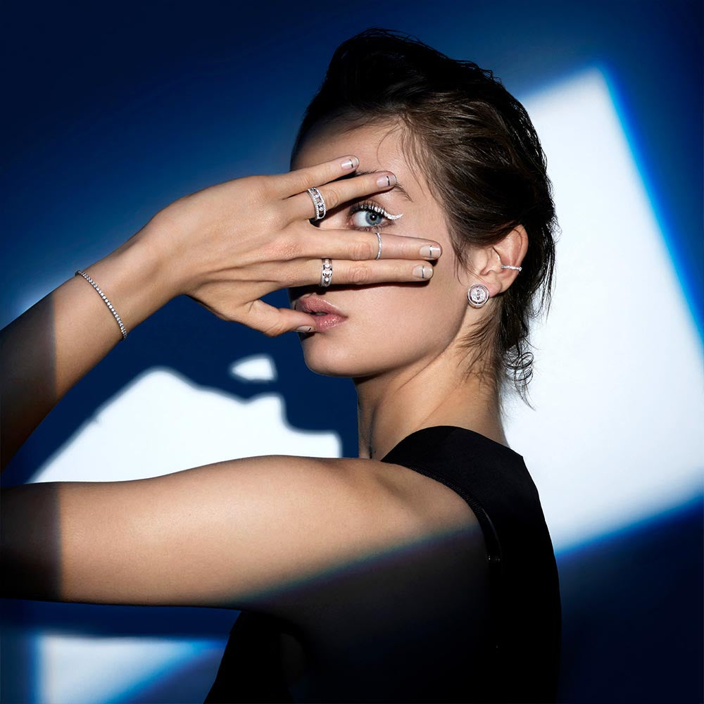 Messika Lucky Move Move Diamond Pave Earrings