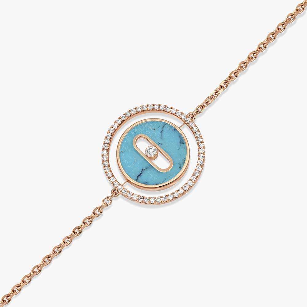 Messika Lucky Move PM Turquoise Rose Gold Bracelet
