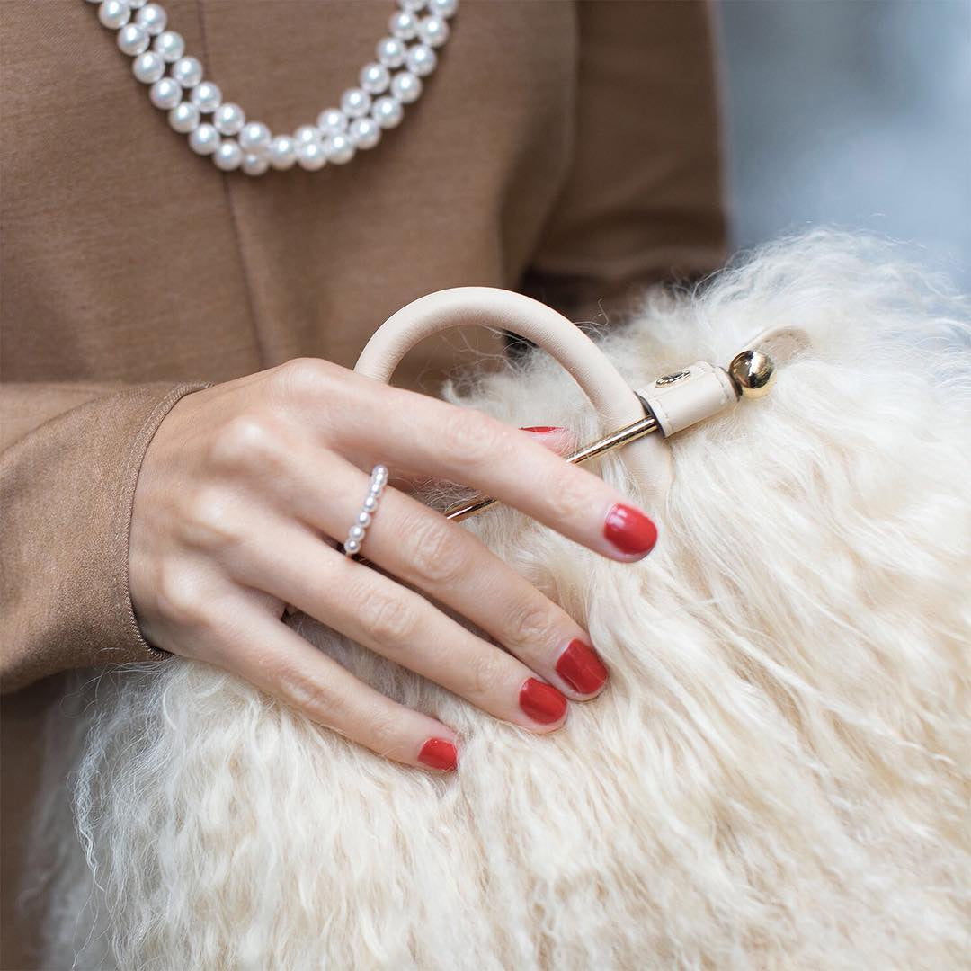 Mikimoto Akoya Pearl Stackable Ring - Yellow Gold