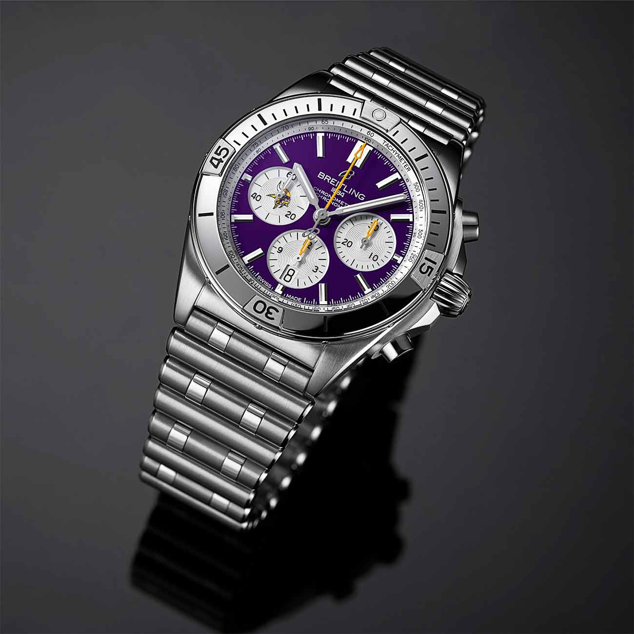 Breitling Chronomat B01 NFL Minnesota Vikings Edition with Rouleaux Steel Bracelet - 42mm