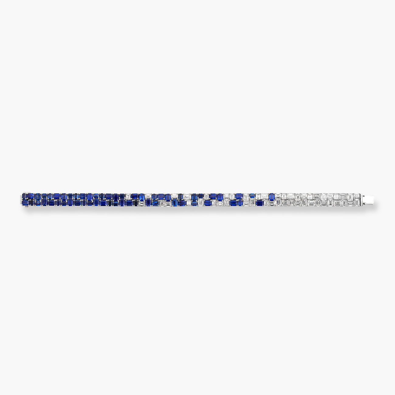 Private Label Blue Sapphire and Diamond Mosaica Bracelet