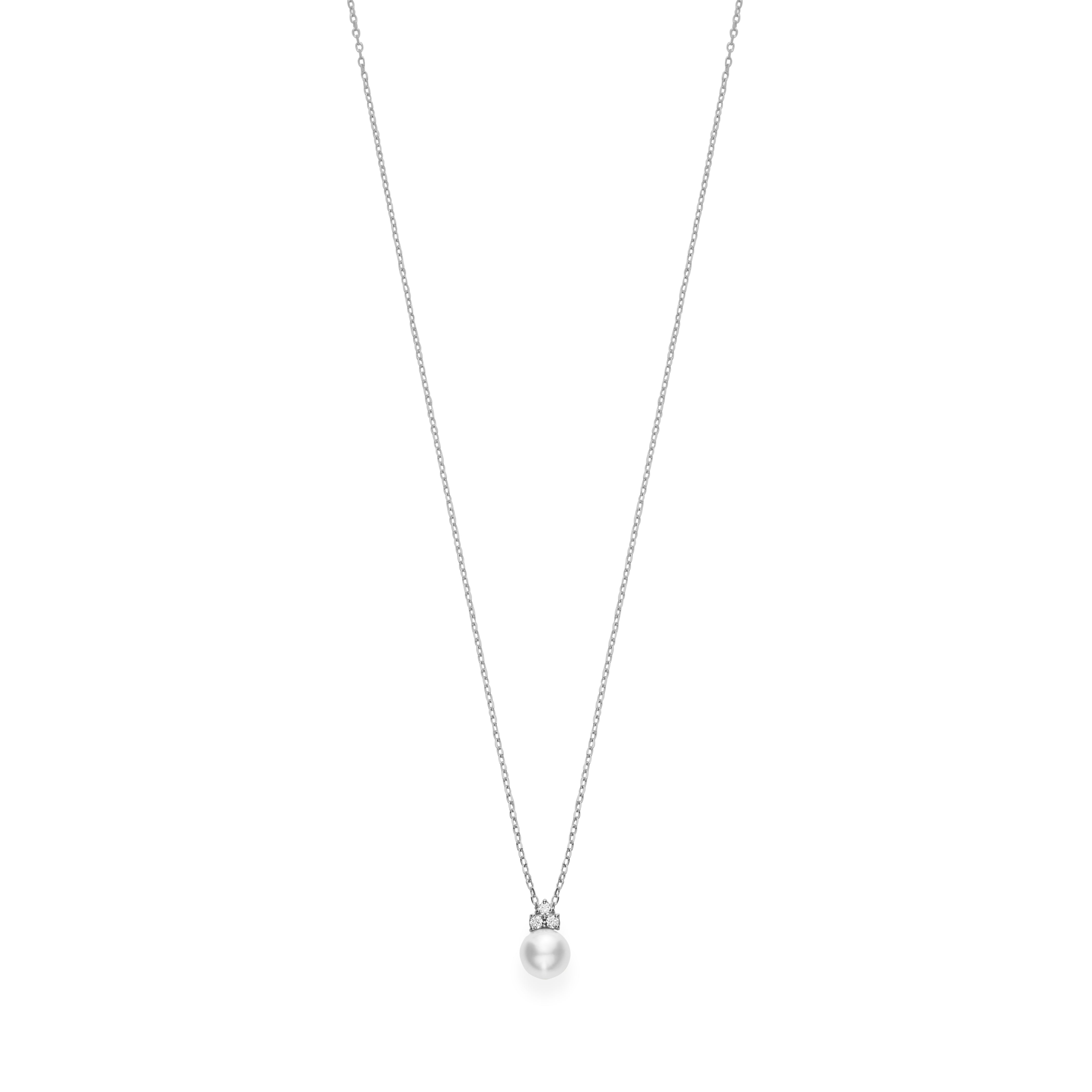 Mikimoto Akoya Pearl and Diamond Necklace