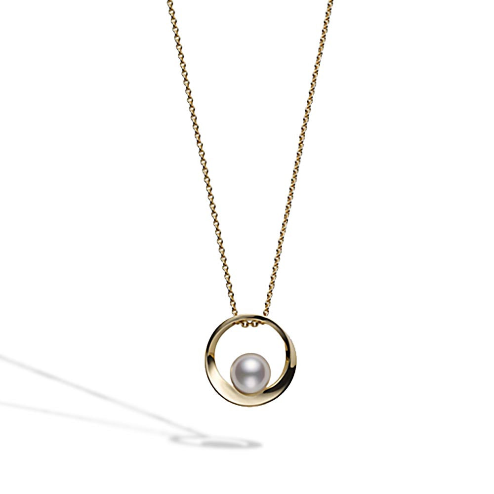 Mikimoto Akyoa Pearl Circle Necklace