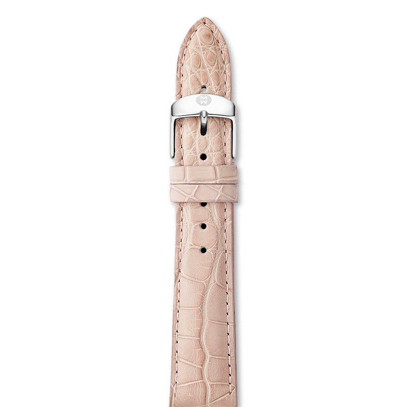 Michele Blush Alligator 18mm Strap – J.R.DUNN display picture 3