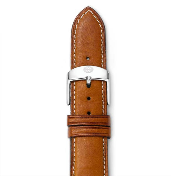 Michele 18mm Saddle Calfskin Strap