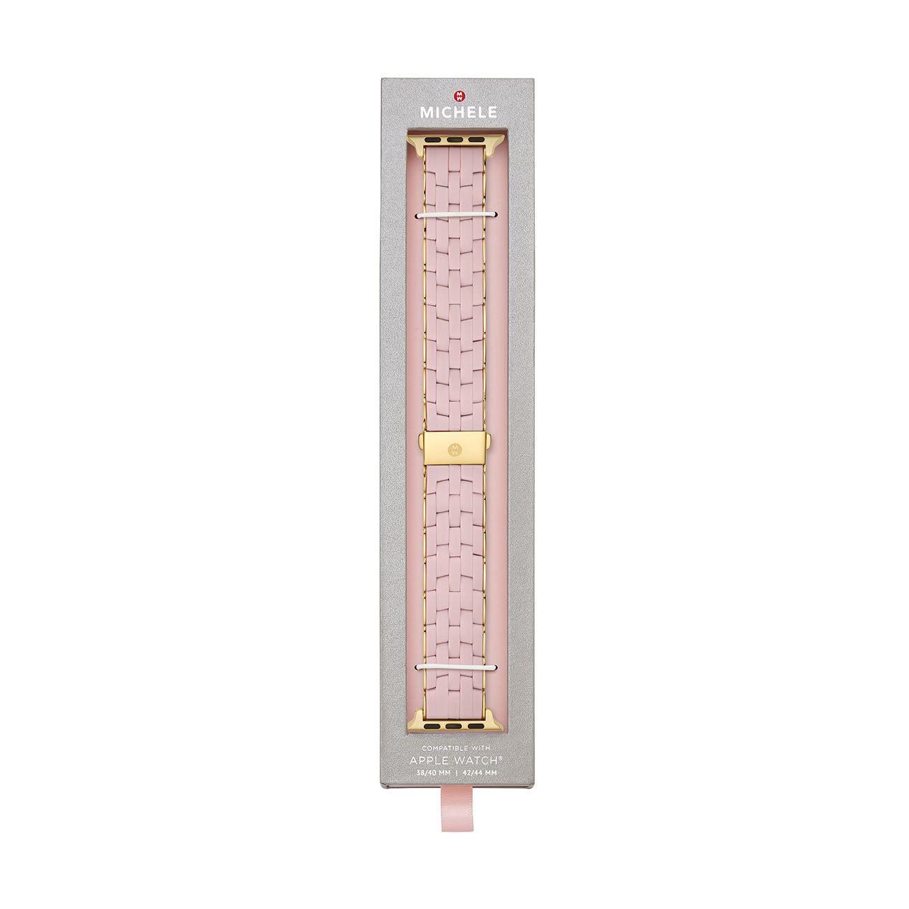 Michele 5-Link Silicone Apple Watch Bracelet - Peony