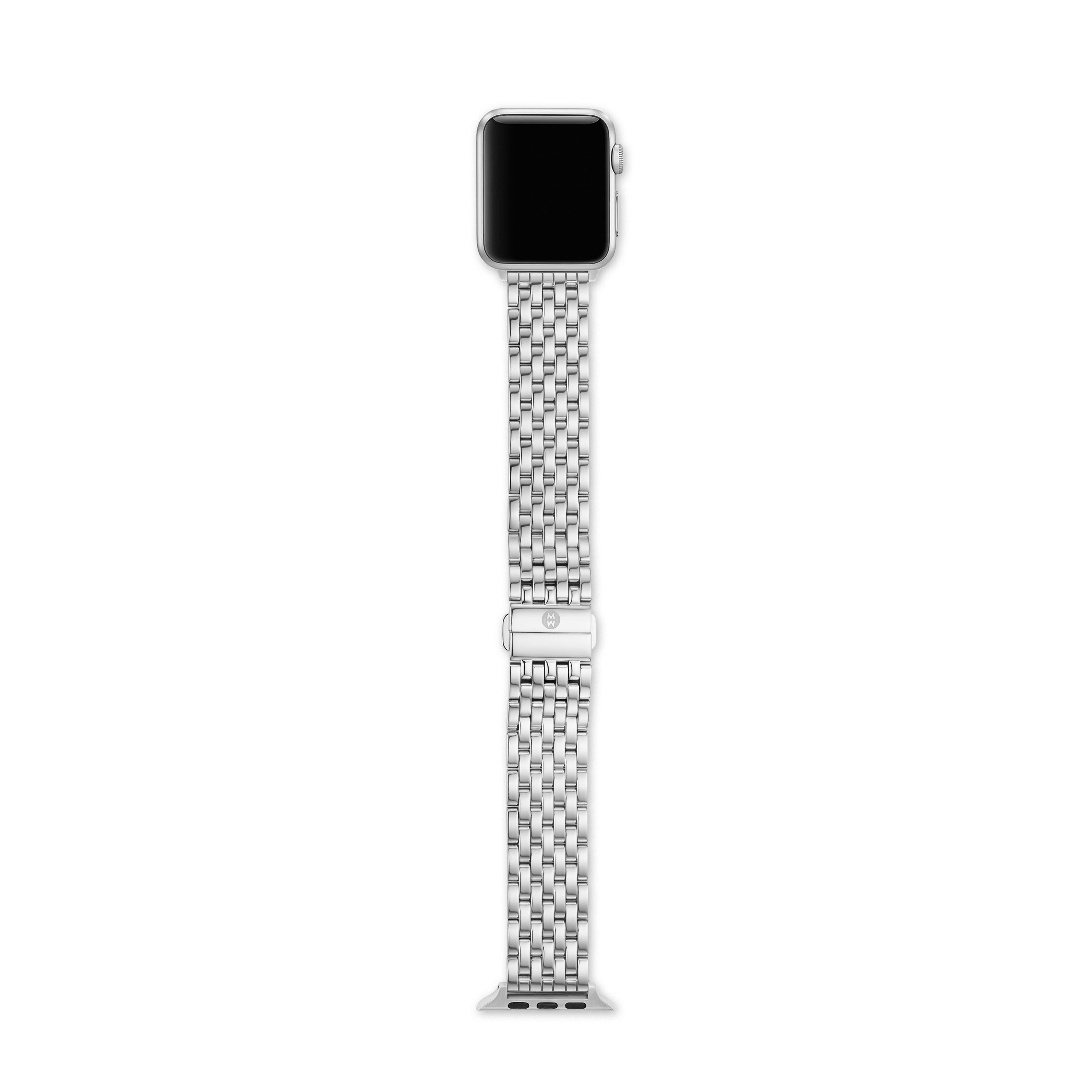 Michele 7-Link Apple Watch Bracelet - Stainless Steel