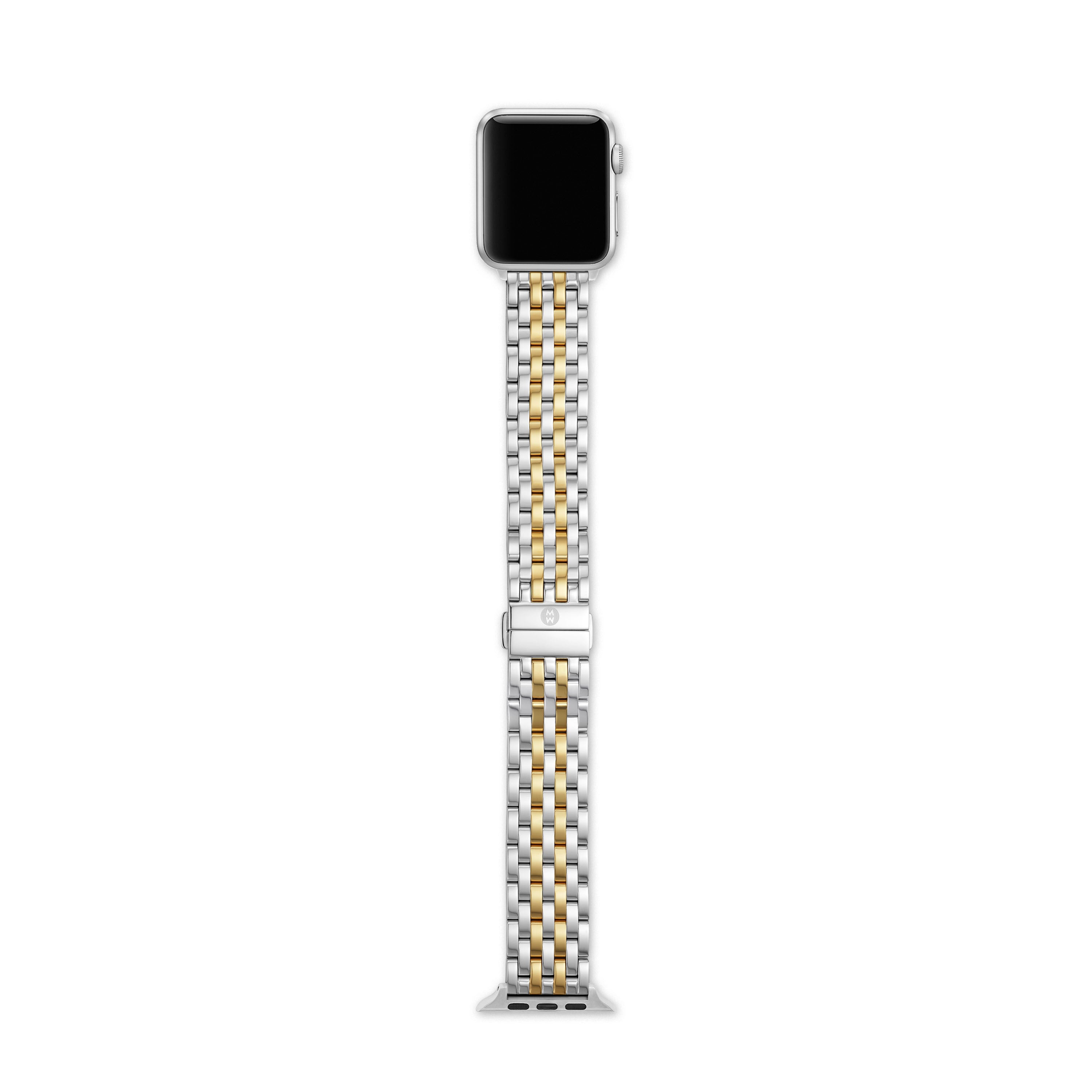 Michele 7-Link Apple Watch Bracelet - Silver & Gold