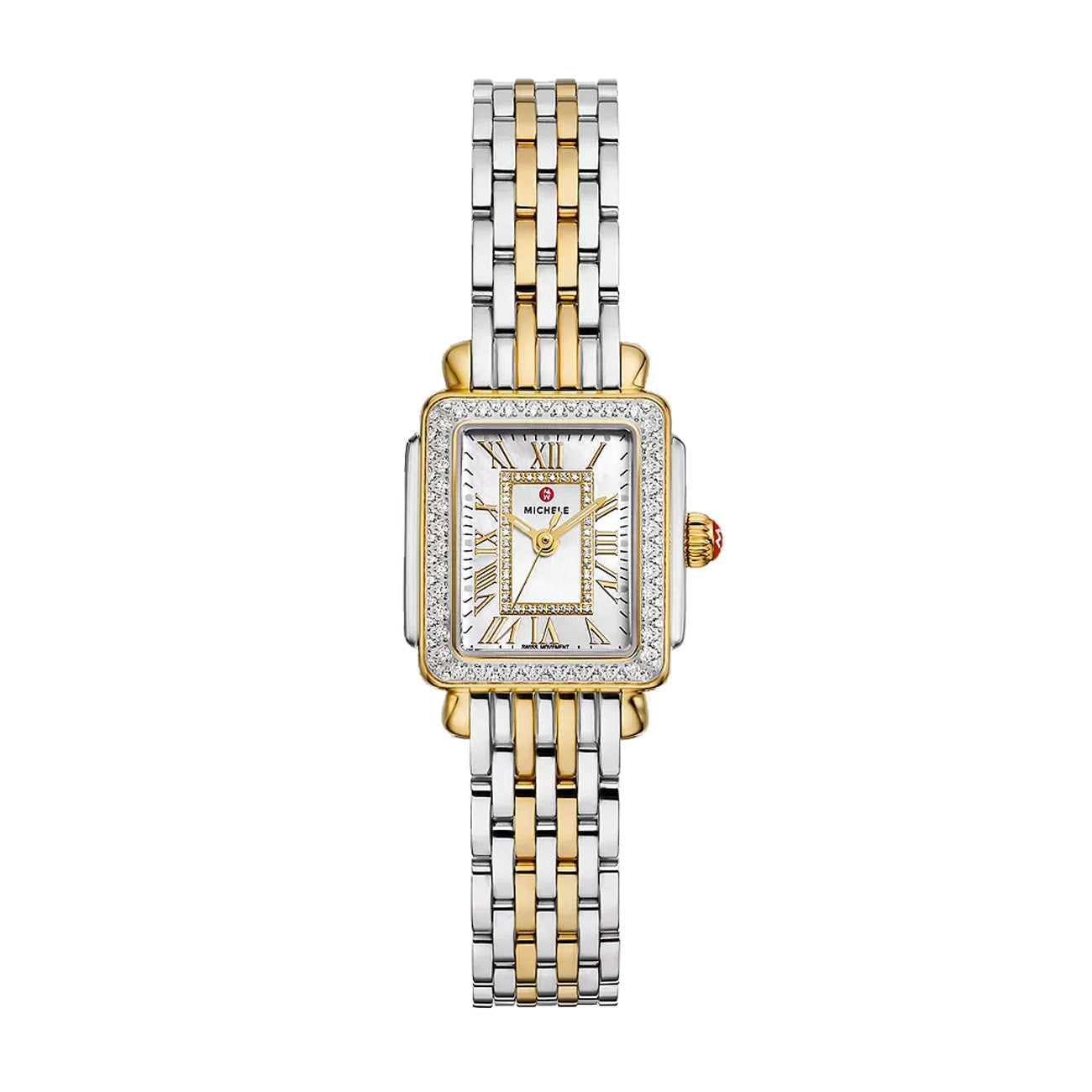 Michele Watch Deco Madison Mini Diamond in Two Tone