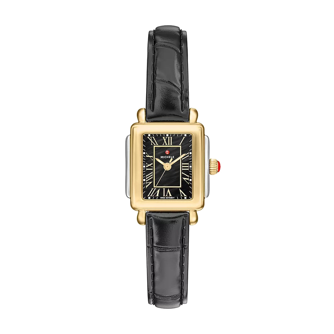 Michele Deco Madison Mini Black Mother-of-Pearl Watch