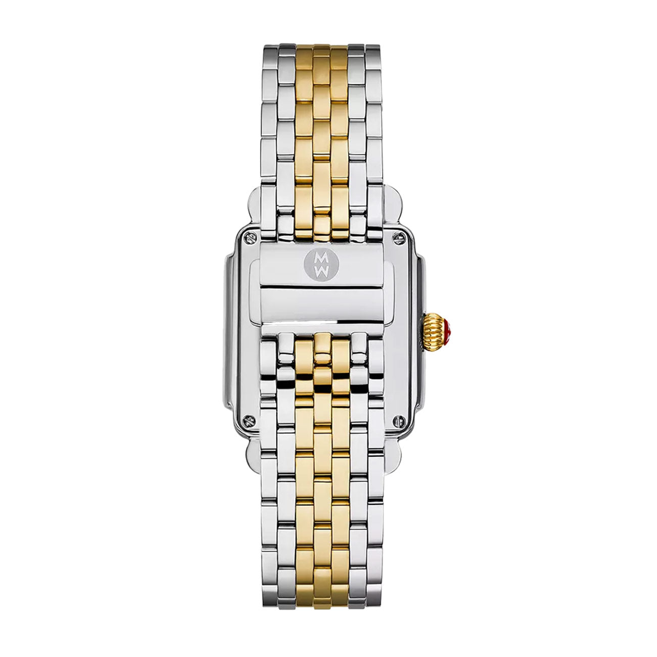 Michele Limited Edition Madison Mid Pink Mother-of-Pearl Dial Two-Tone Diamond Watch