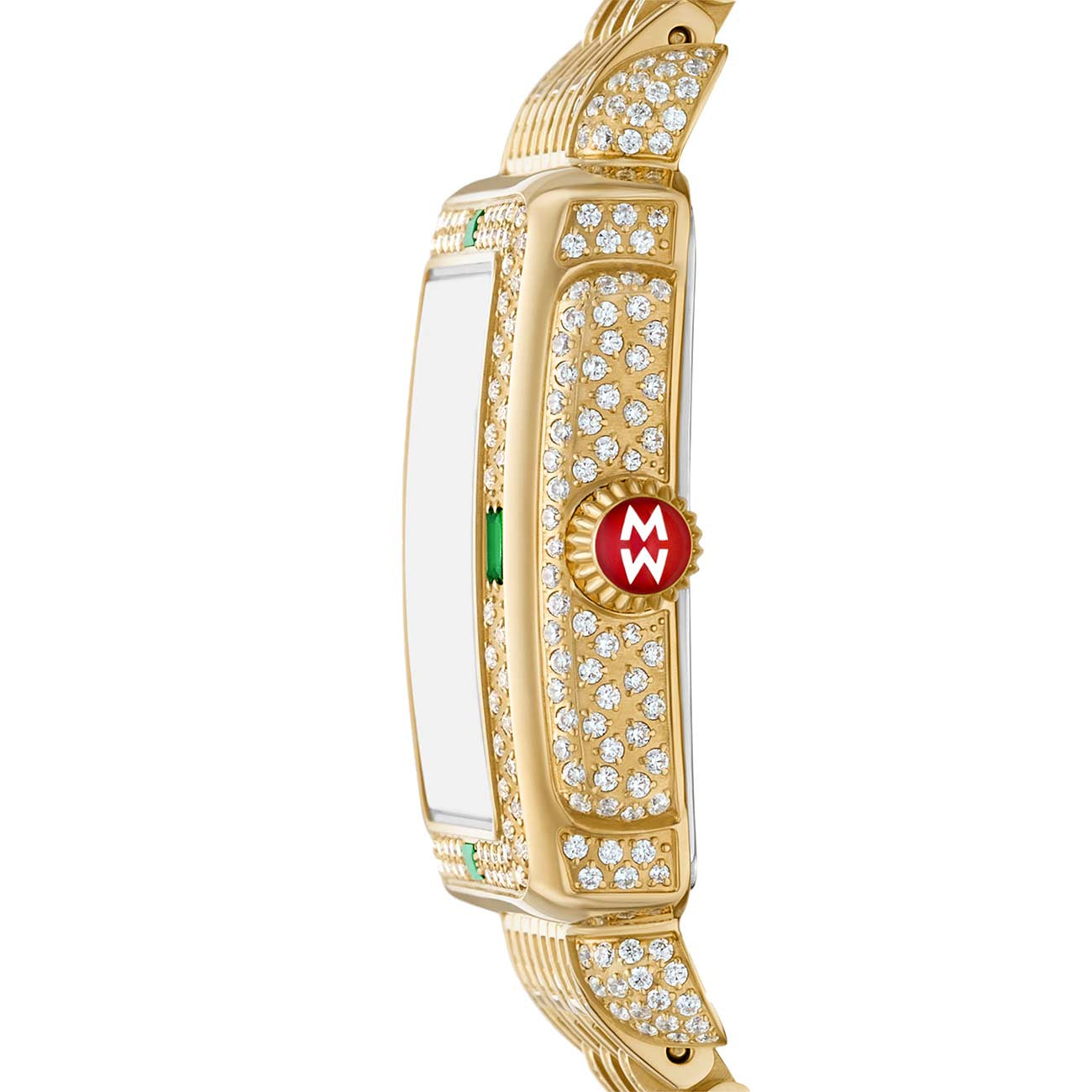 Michele Special Edition Deco Mid Pave Diamond Watch