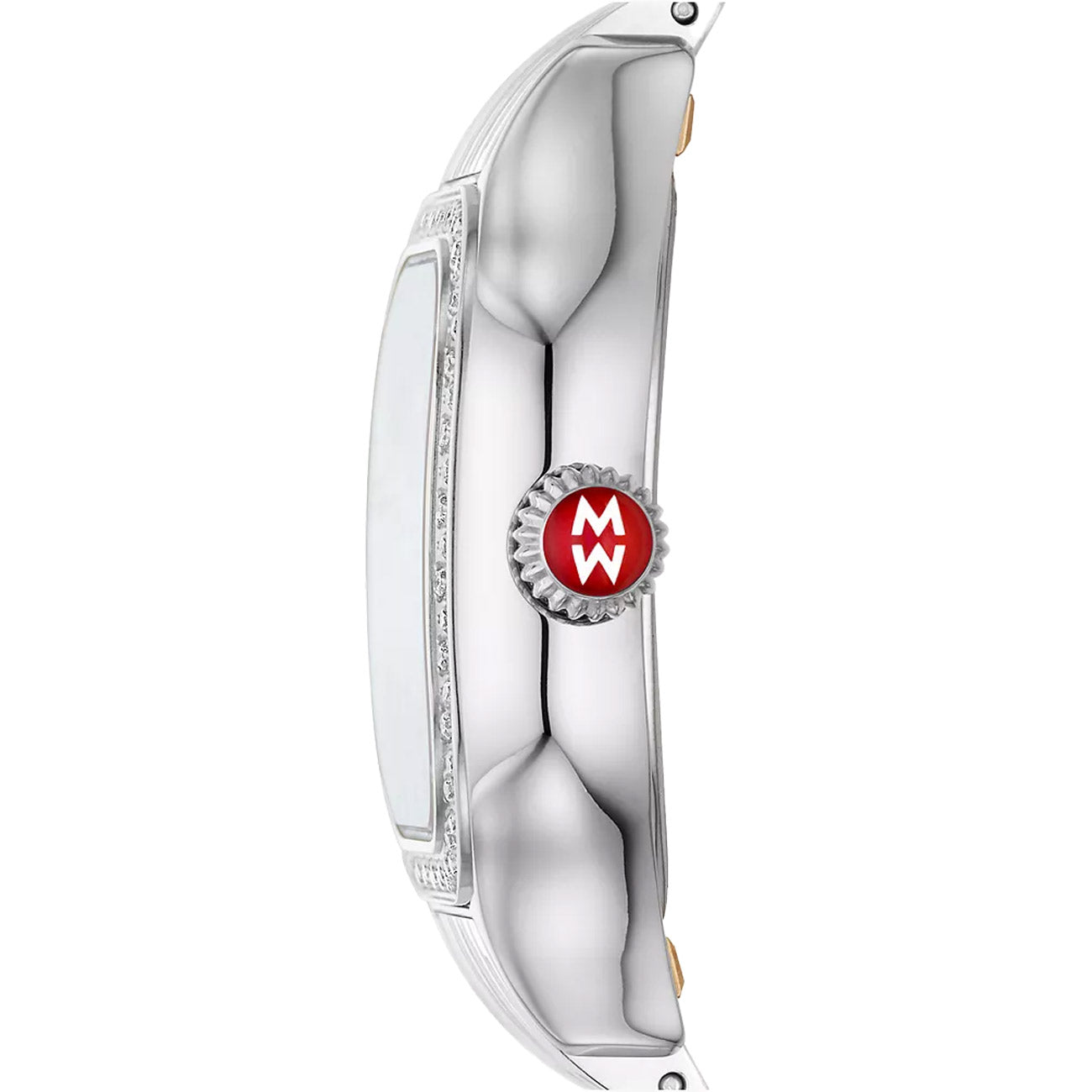 Michele Meggie Stainless Steel Diamond Watch