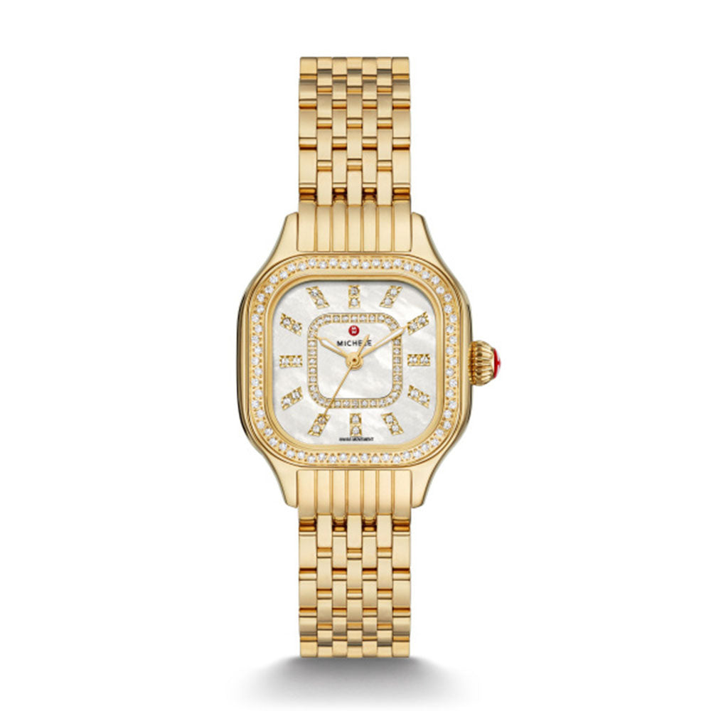Michele Meggie Gold Diamond Watch