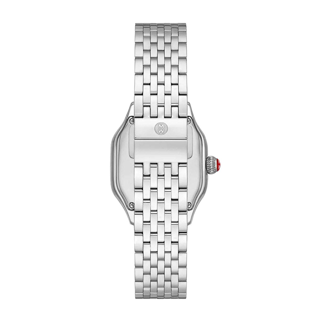 Michele Meggie Mother of Pearl Diamond Dial Stainless Steel Watch