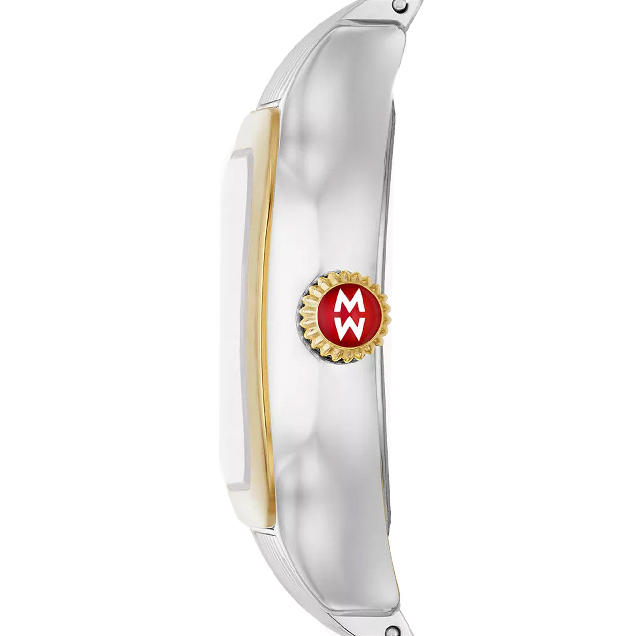 Michele Meggie Mother of Pearl Diamond Dial Two-Tone Watch