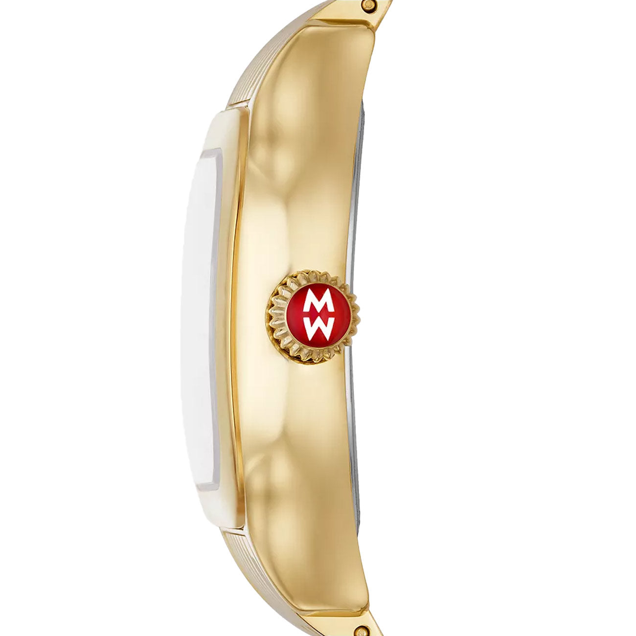 Michele Meggie Mother of Pearl Diamond Dial Gold Plated Watch