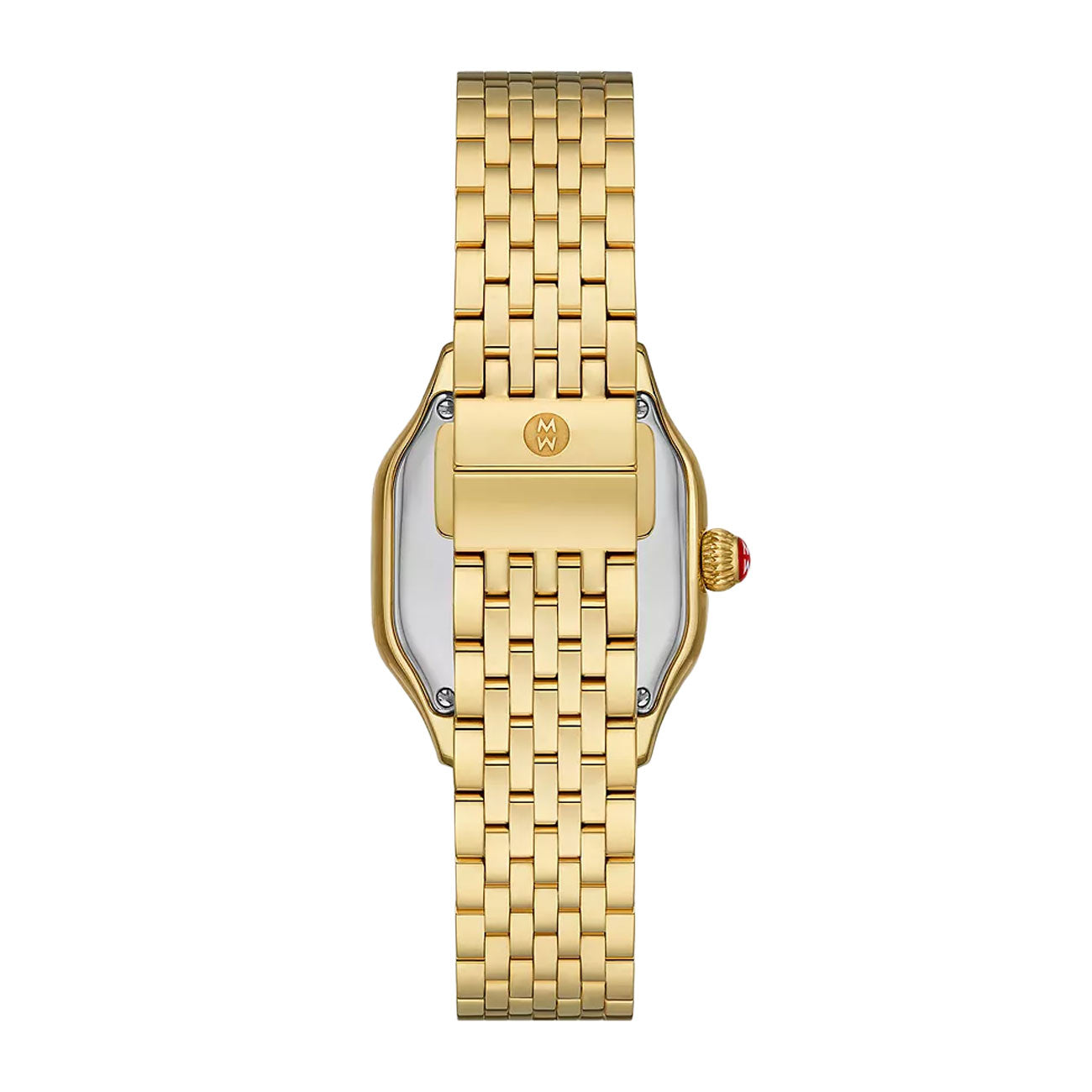 Michele Meggie Mother of Pearl Diamond Dial Gold Plated Watch