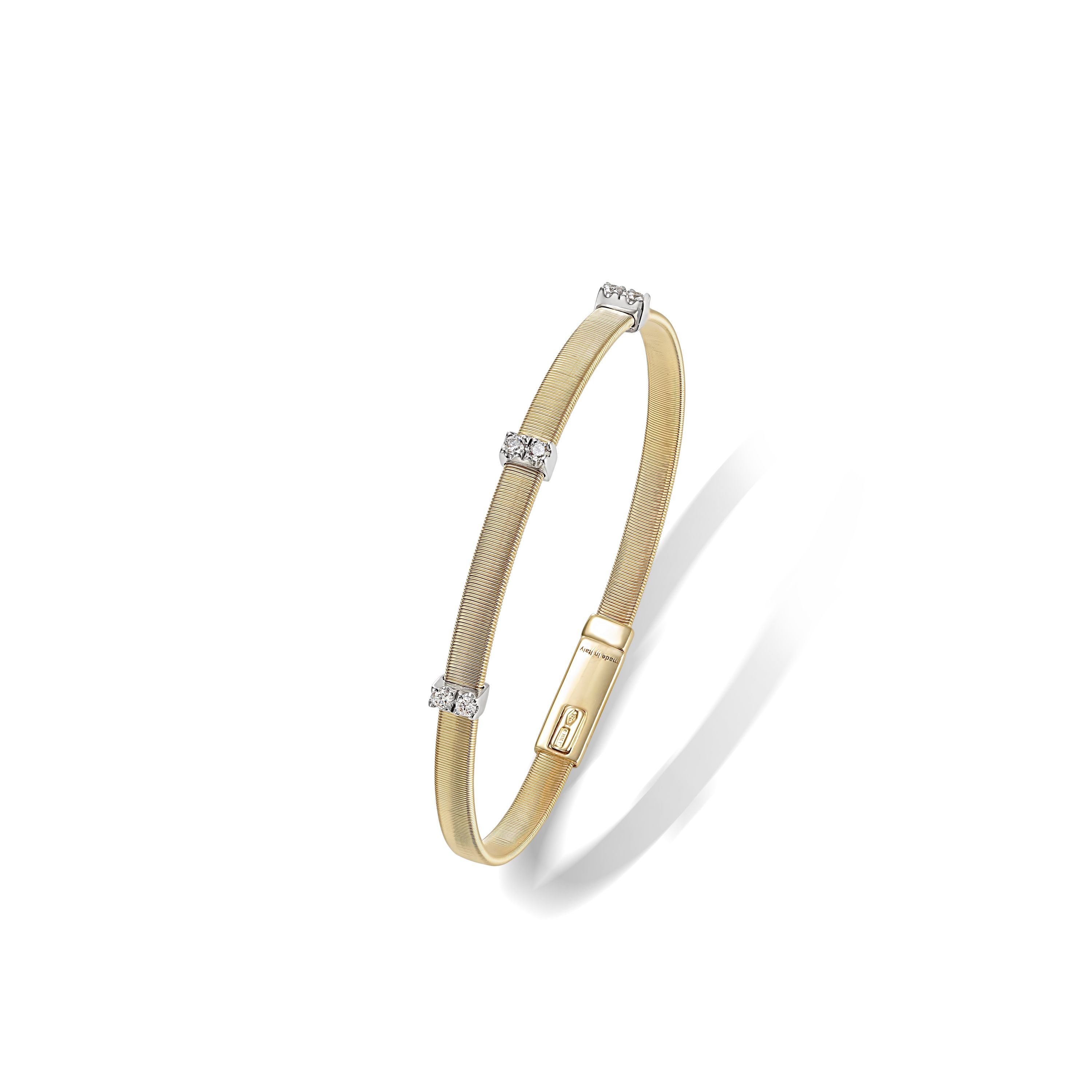 Marco Bicego Masai Gold and Diamond Single Strand Bracelet