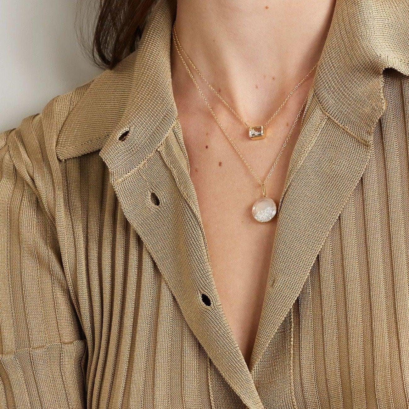 Moritz Glik Esmeralda Diamond Shaker Choker Necklace