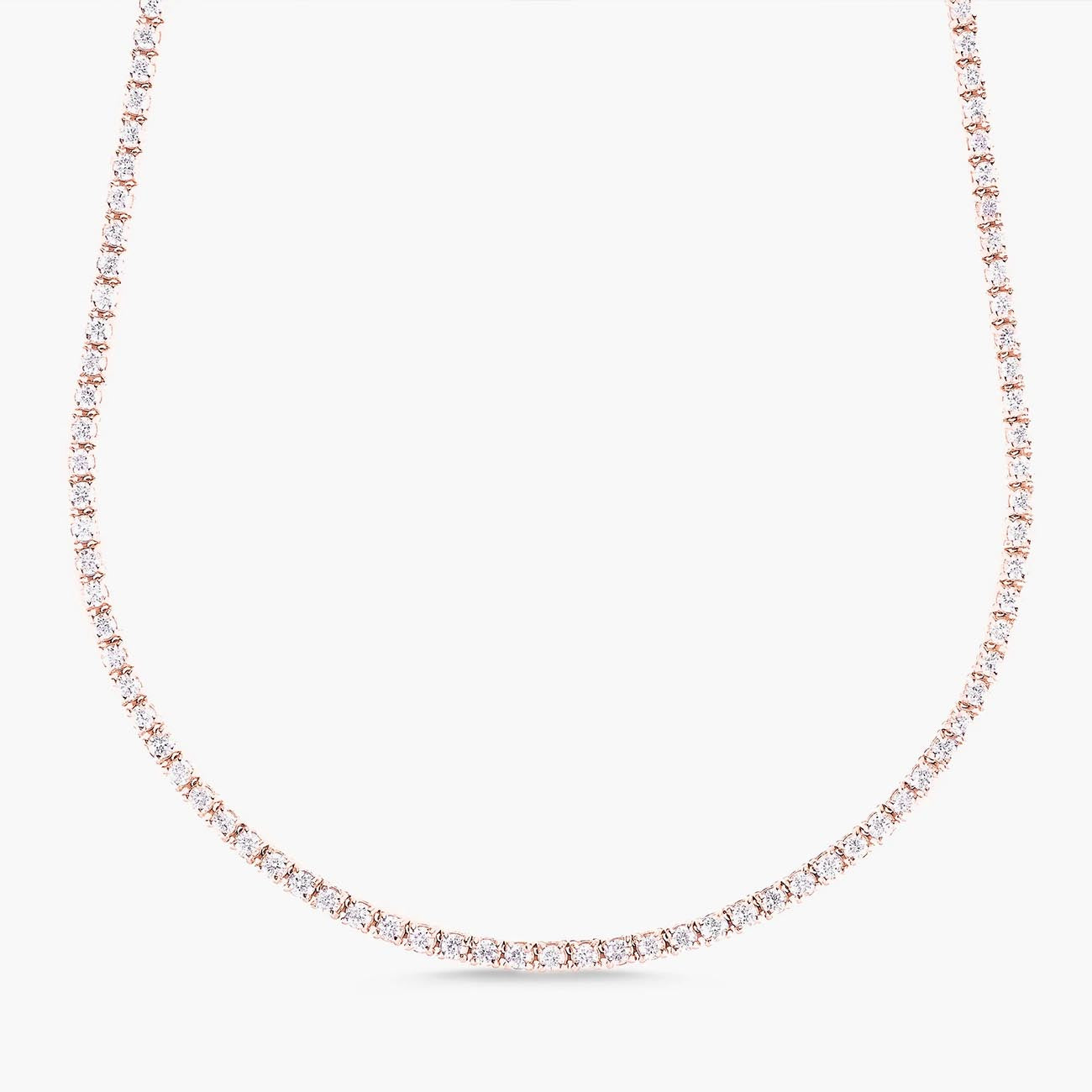 Yellow Gold Tennis Necklace by Carbon and Hyde