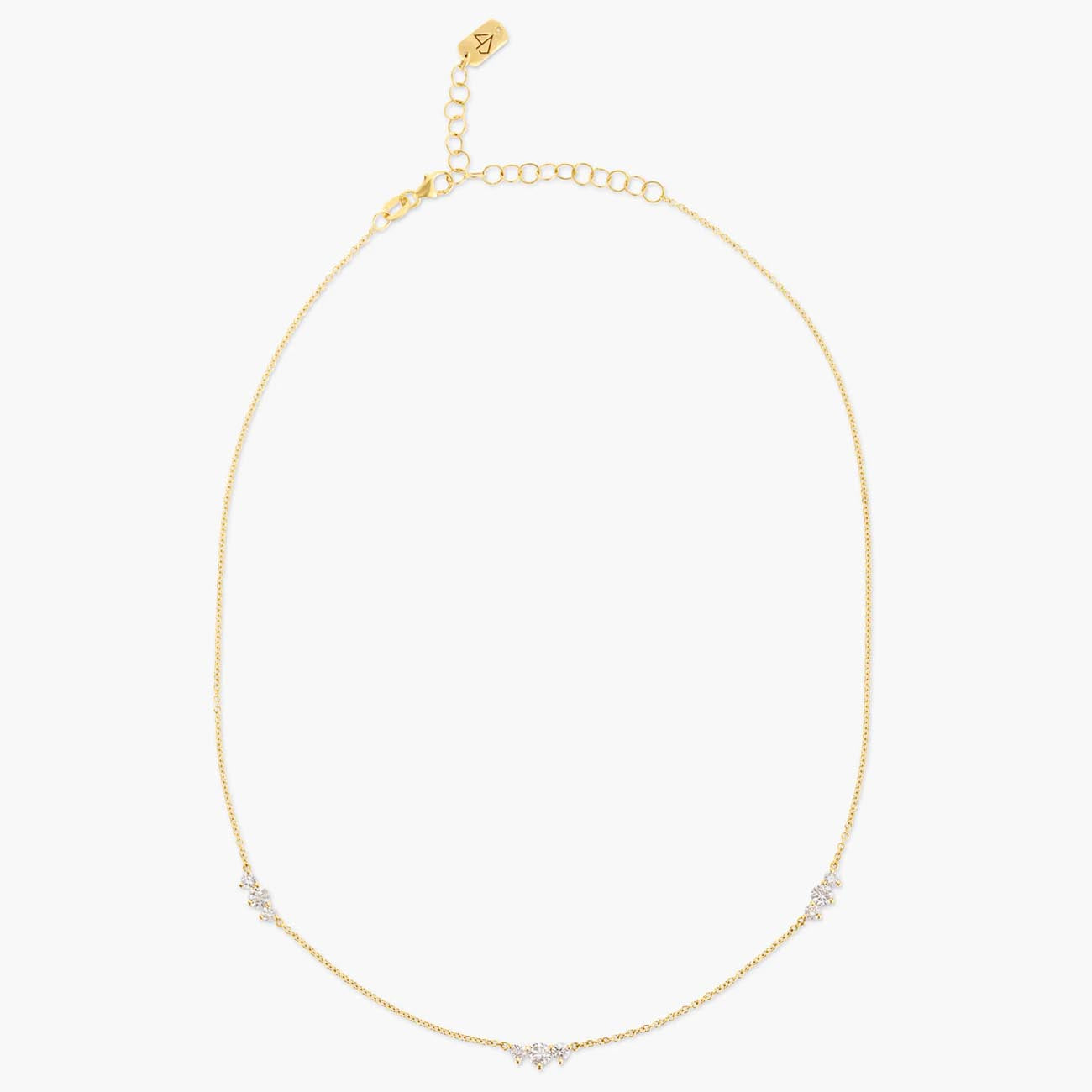 Carbon and Hyde Yellow Gold Diamond Stardust Necklace