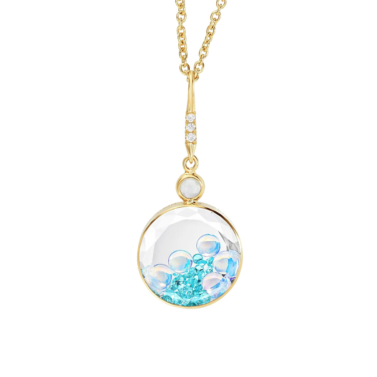 Moritz Glik Opal Top Paraiba Necklace