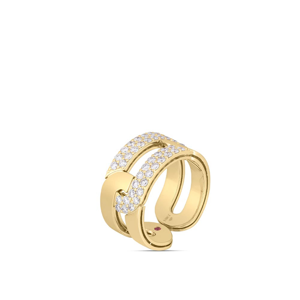 Roberto Coin Navarra Wide Diamond Ring