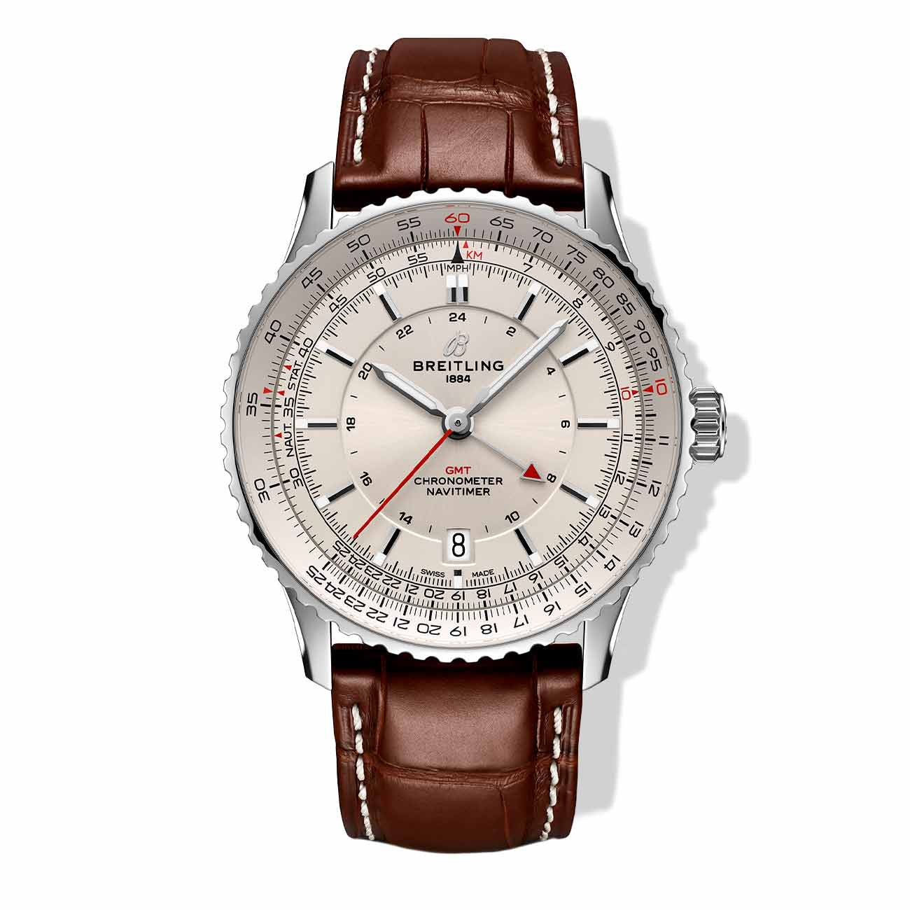 Breitling Navitimer Automatic GMT 41 Beige Dial on Bracelet- 41mm