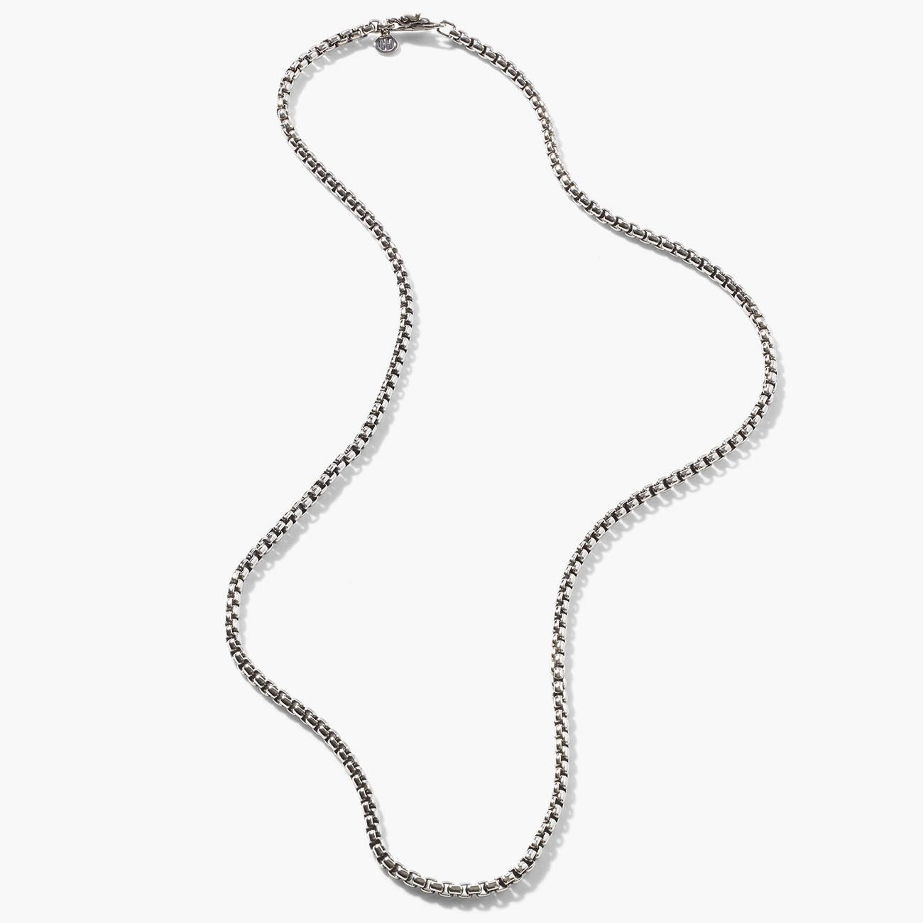 John Hardy Classic Chain Silver Box Necklace