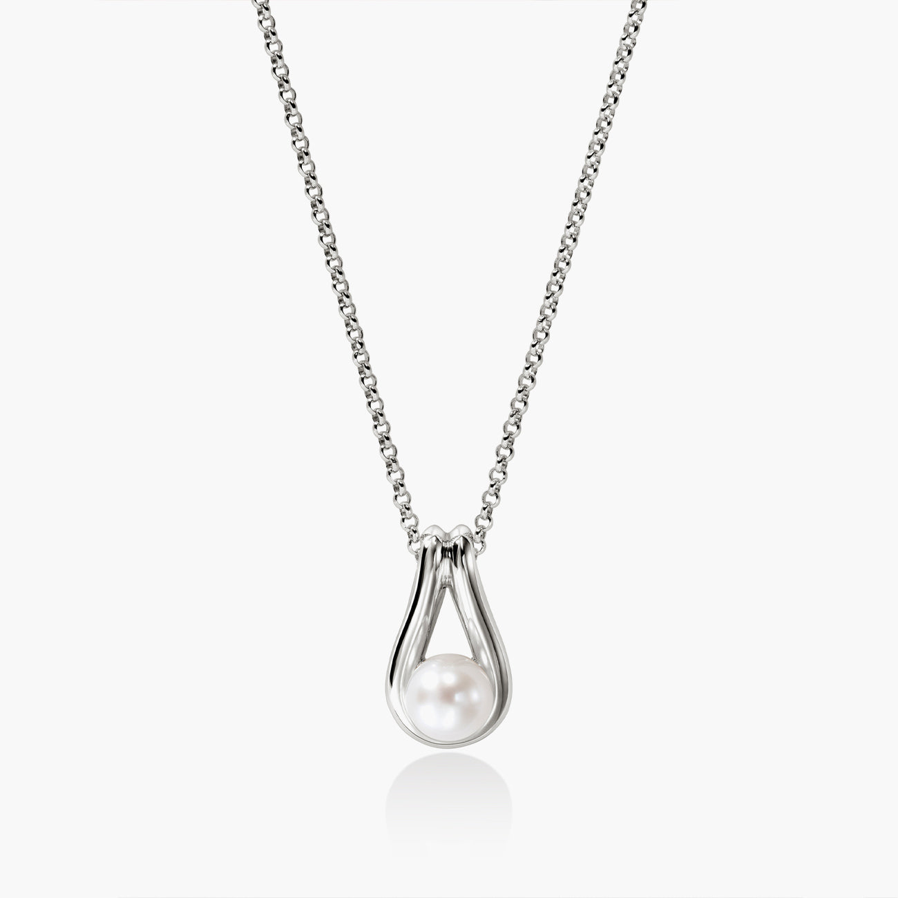 John Hardy Surf Freshwater Pearl Pendant Necklace