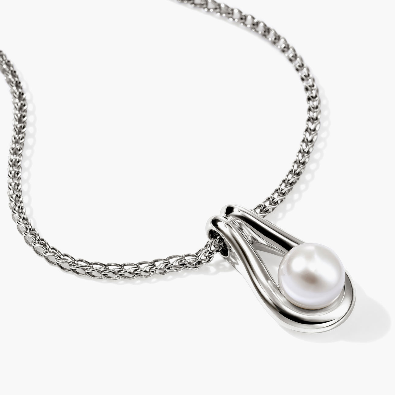 John Hardy Surf Freshwater Pearl Pendant Necklace