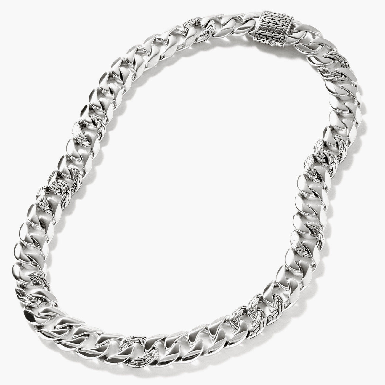 John Hardy Silver Curb Chain Necklace - 14mm