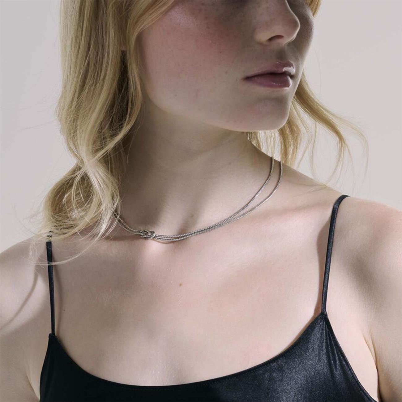 John Hardy Love Knot 1.8mm Chain Necklace