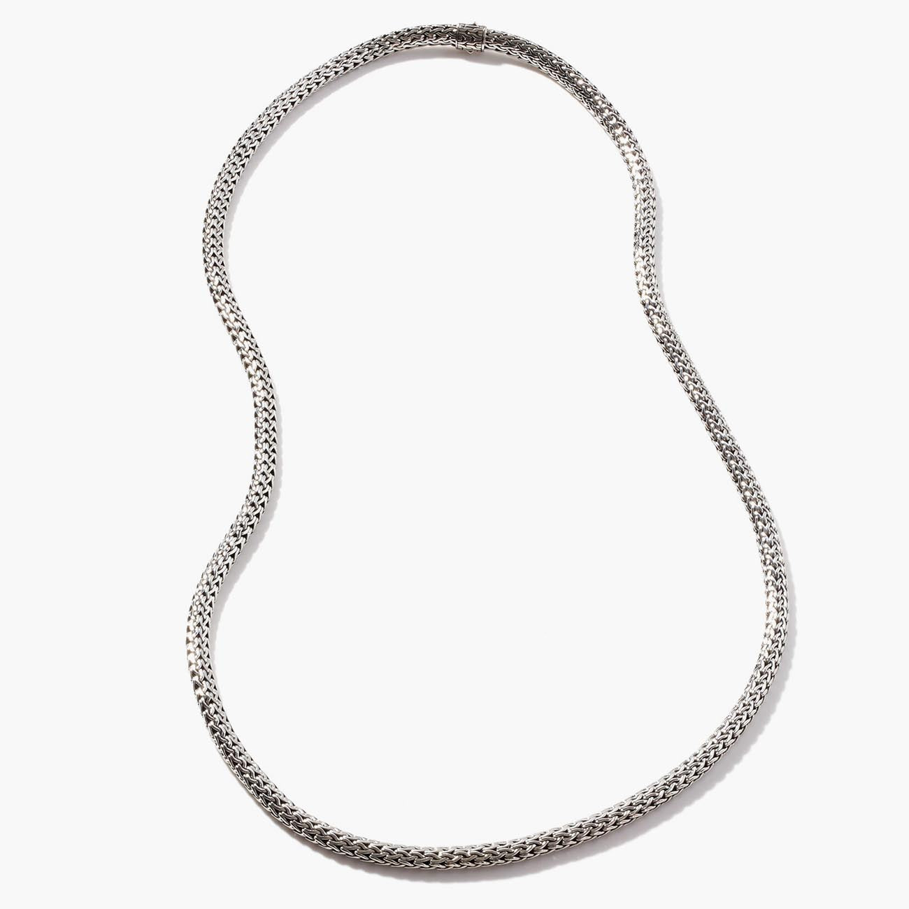 John Hardy Classic Chain 7.45mm Silver Necklace with Chain Clasp