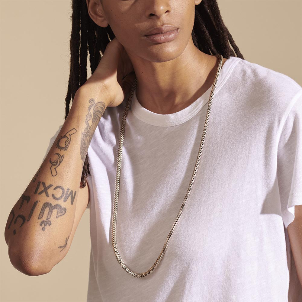 John Hardy Icon 6.5mm Silver Necklace with Chain Clasp