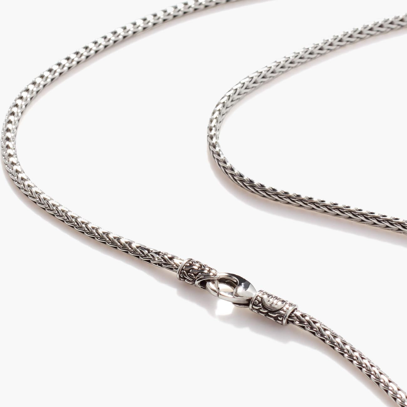 John Hardy Classic Chain 2.5mm Silver Necklace with Lobster Clasp