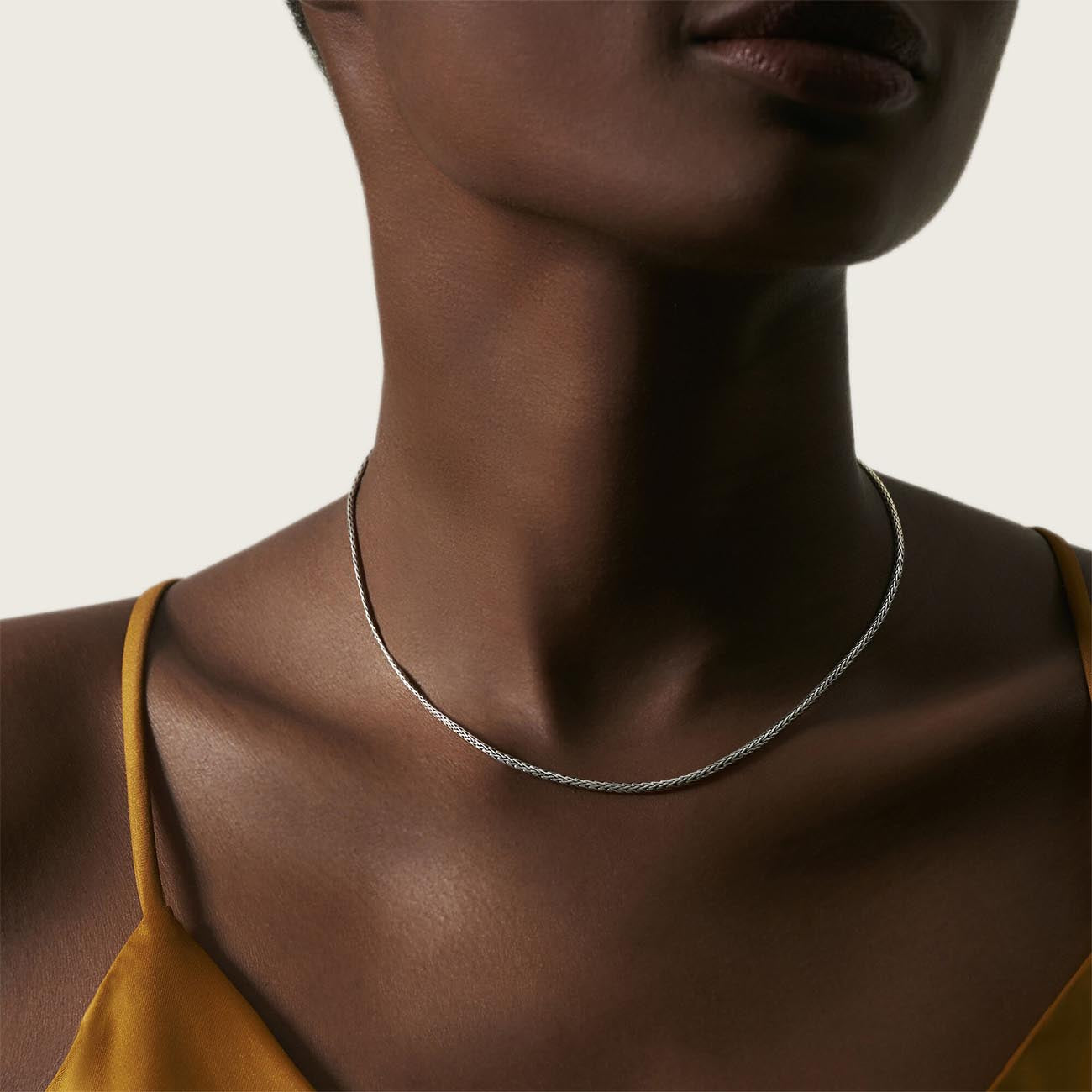 John Hardy Classic Chain 2.5mm Silver Necklace with Lobster Clasp