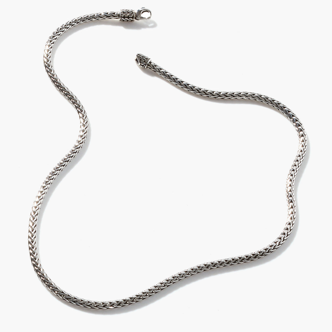 John Hardy Classic Chain 3.5mm Silver Necklace with Lobster Clasp