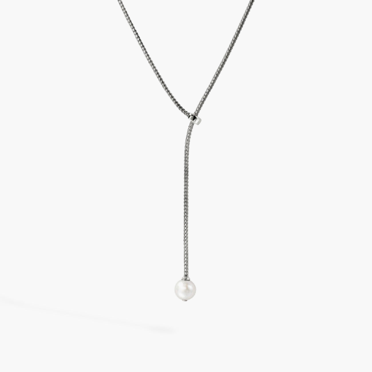 John Hardy Essentials Fresh Water Pearl Lariat Necklace