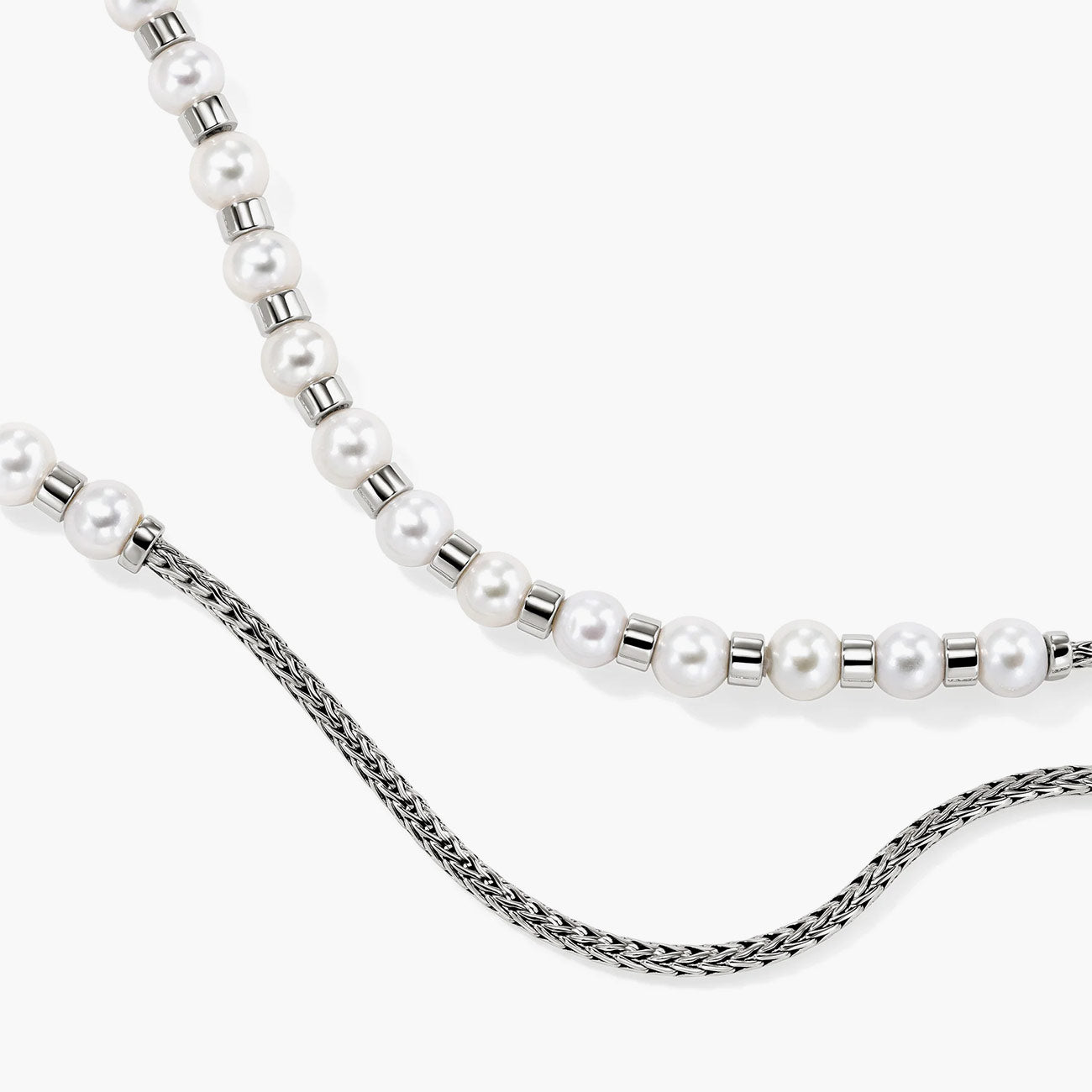 John Hardy Mini Chain Pearl Necklace