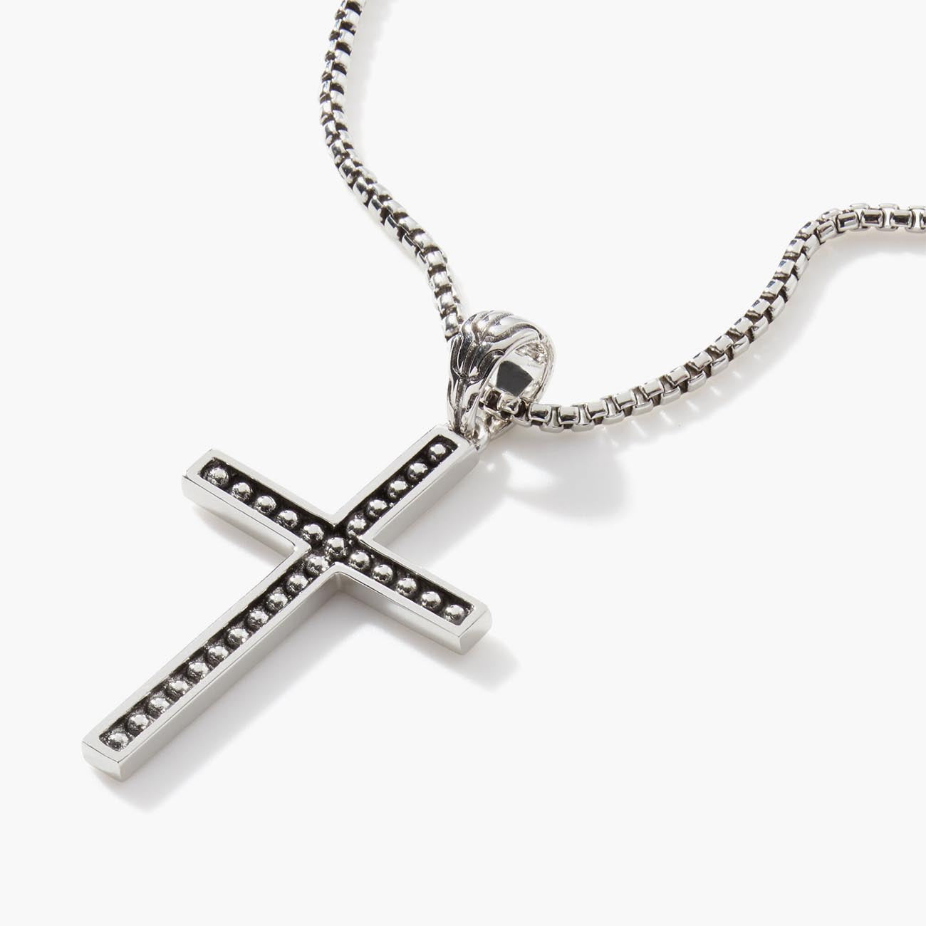 John Hardy Silver Jawan Cross Pendant Necklace