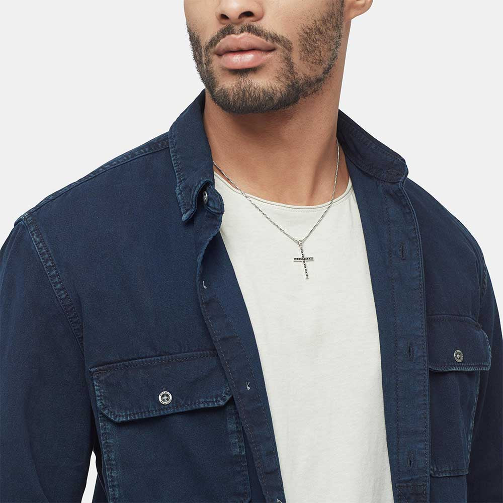 John Hardy Silver Jawan Cross Pendant Necklace