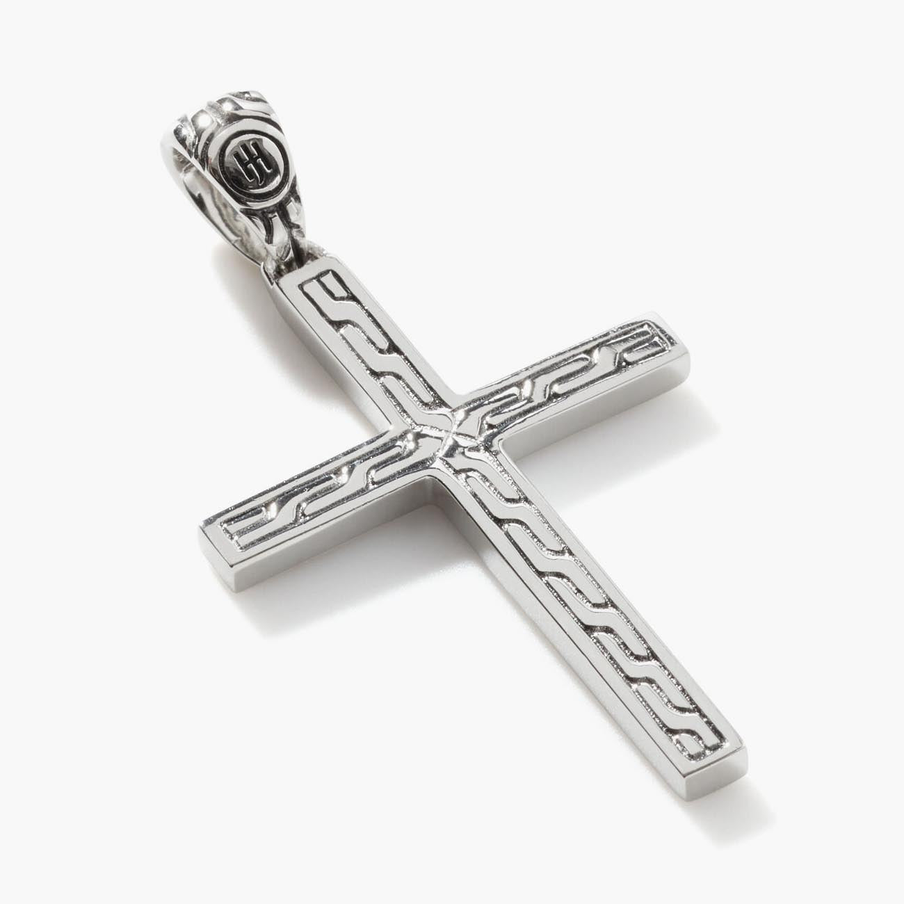 John Hardy Silver Jawan Cross Pendant Necklace
